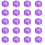 20 Pack Purple Halloween Lights Battery Operated String Lights 7 Feet 20 Led Fairy Lights Waterproof Mini Lights Silver Wire for DIY Indoor Outdoor Xmas Bedroom Holiday Halloween Party Decorations