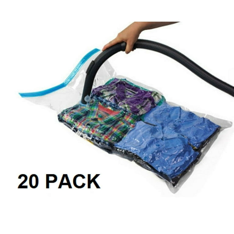 10 PACK XL Space Saver Extra Large Vacuum Seal Storage Bag ZIPLOCK  Organizer Bag