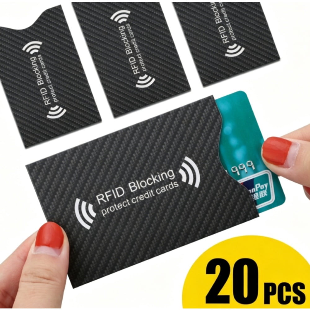 debit card protective sleeve 10PCS Anti RFID Blocking Card Sleeve-Secure Credit/Debit Card Holder ID Wallet