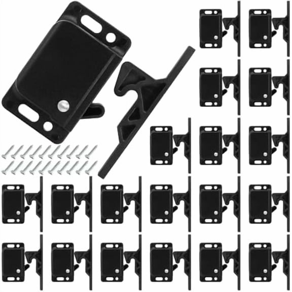 20 Pack RV Drawer Latches Catches, Cabinet Door Latch 10 LBS Pull Force with Mounting Screw, Drawer Latches Replacement for Travel, Camper, Trailer, Motorhome, Home Office$$Tools & Hardware Other