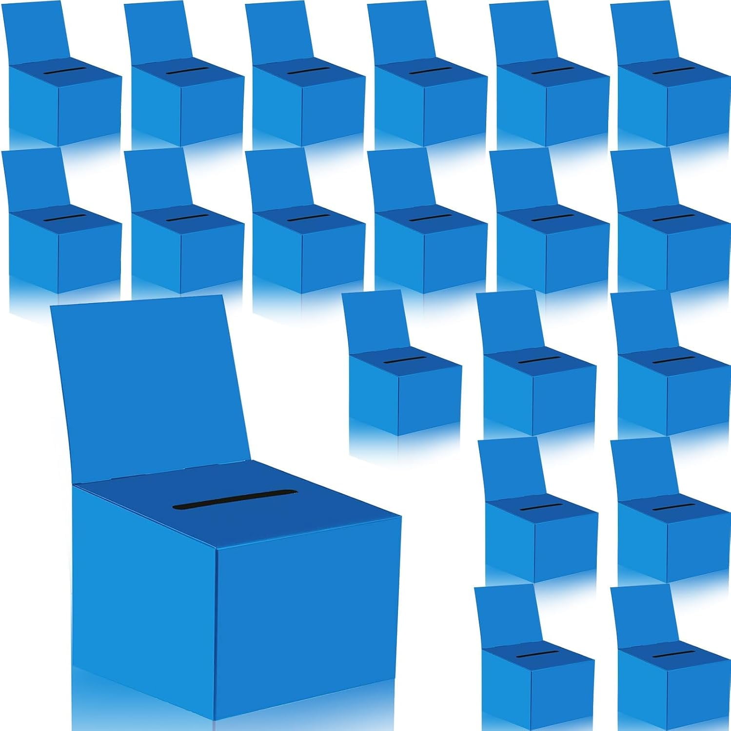 20 Pack Raffle Boxes Ballot Box Suggestion Box with Slot, 6.5 x 4.5 x 4 ...