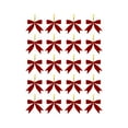 thumbnail image 1 of 20 Pack Red Velvet Christmas Bows with Wire Ties – Flocking Fabric Ribbon Bows for Tree, Gift Wrap, Garland, Wreath, Holiday Party Decorations, Wedding and Home Decor, 1 of 5