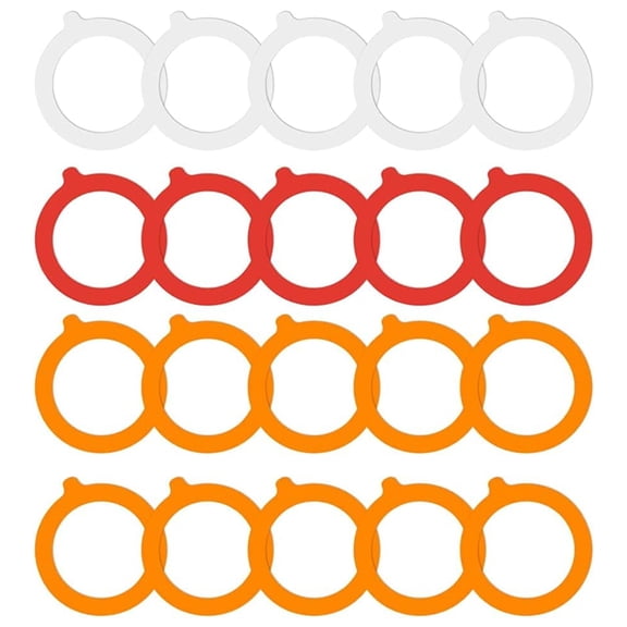 20 Pack Replacement Rubber Gaskets for Glass Jars Airtight Rubber Seals Rings for Clip Top Storage Jars Silicone Seals