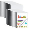 20 Pack Report Covers with Sliding Bar, Clear Report Covers for A4 and