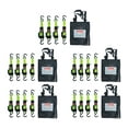 20 Pack Retractable Ratchet Tie Down Straps w/ S Hook 1,500lb Break