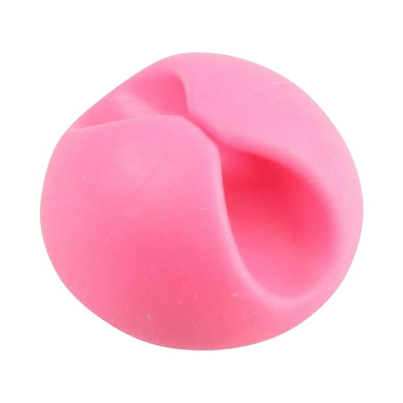 20 Pack Rok Hardware Cable Organizer Cord Management System, Multipurpose Cable Clip, Desktop Cable Organizer, Pink