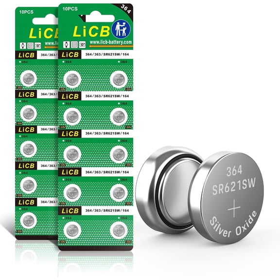 20 Pack SR621SW 364 164 363 AG1 Battery 1.5V Button Cell Watch Batteries