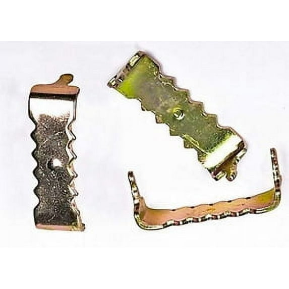 20 Pack Sawtooth Hangers No Nail Brass Plated Steel - Pro Quality