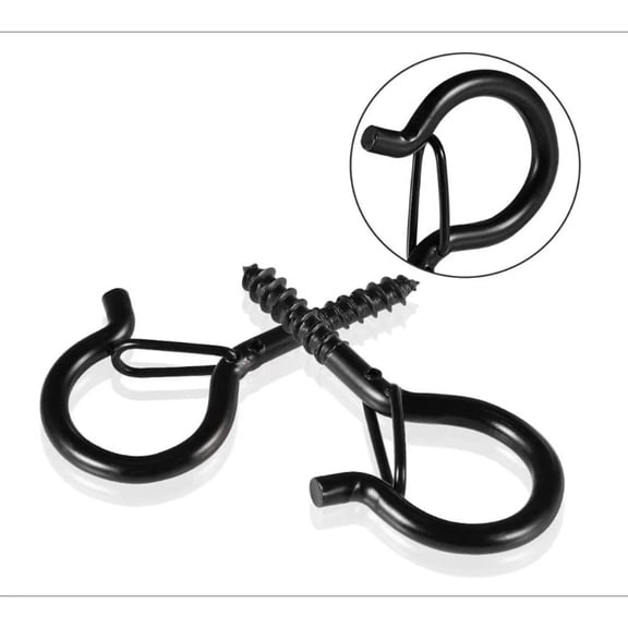 20 Pack Screw Hooks for Outdoor String Lights, Outdoor Hooks for Light Eye Hooks Screw in Cup Hooks Ceiling