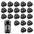 thumbnail image 1 of 20 Pack Self Adhesive Caster Wheels 1 Inch for Furniture Mop Bucket, Load Capacity 28LBS Per Wheel, Low Profile Swivel Wheels for Small Appliance Storage Bins(Black), 1 of 9