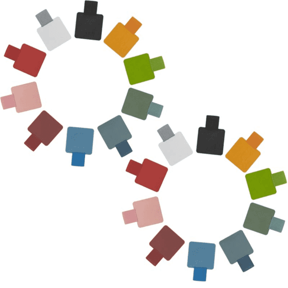 20 Pack Self-Adhesive Pen Loop Holders | 10 Assorted Colors Elastic Pen Clips for Notebooks, Bibles, Journals & Planners