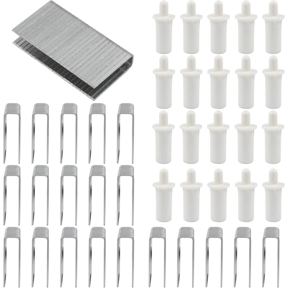 20 Pack Shutter Repair Kit Plantation Shutter Repair Kit Replacement Tool Set Premium Tilt Rod Louvers Staples and Spring Loaded Shutter Pins for Efficient Shutter Repair