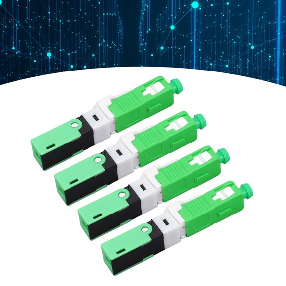 20-Pack Single Mode SC Fiber Optic Cold Connectors with Accessories, Low Insertion Loss Less than or equal to 0.25dB, PTB Material, Quick Install for FTTH 0.250mm Cable