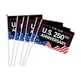 thumbnail image 1 of 20 Pack Small American Flags on Stick American Anniversary flag Handheld Flag for Outside,4th of July Independence Day Patriotic Signs Hand Held Flags for Room House Welcome Lawn Backdrop Parade, 1 of 2