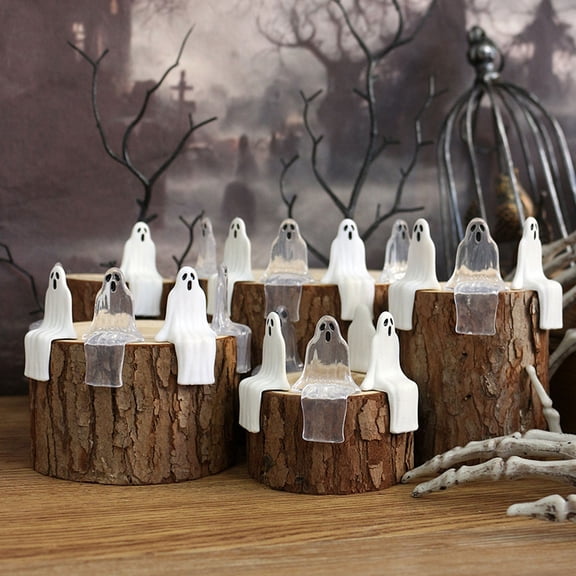 20 Pack Small Ghost Figurines Cute Spooky Table Decorations Halloween Party Favors