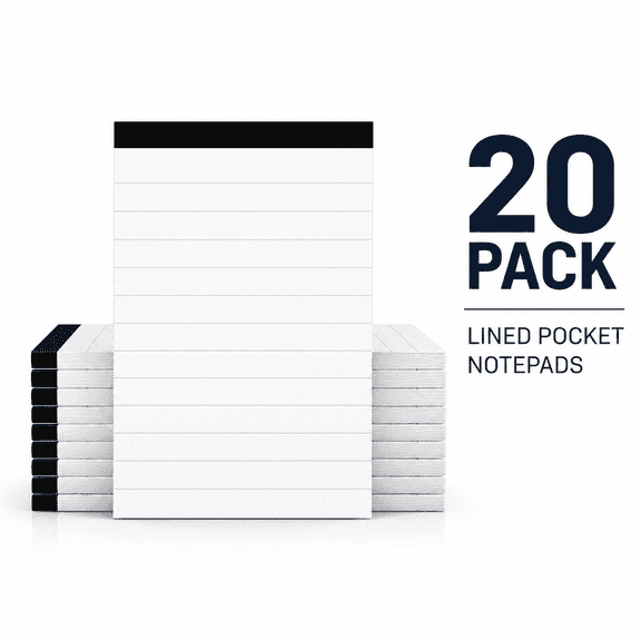 TAVENE 3 x 5 Inch Small Notepad - 20 Pack, Ultra Quality, 30 Sheets Each