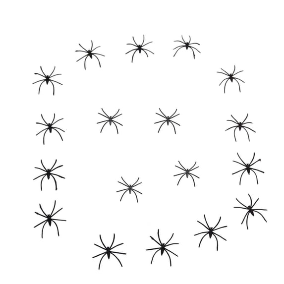 20 Pack Spiders Halloween Decorations Plastic Spiders Halloween Decor Props for Haunted House Home Indoor Outdoor Party Favors