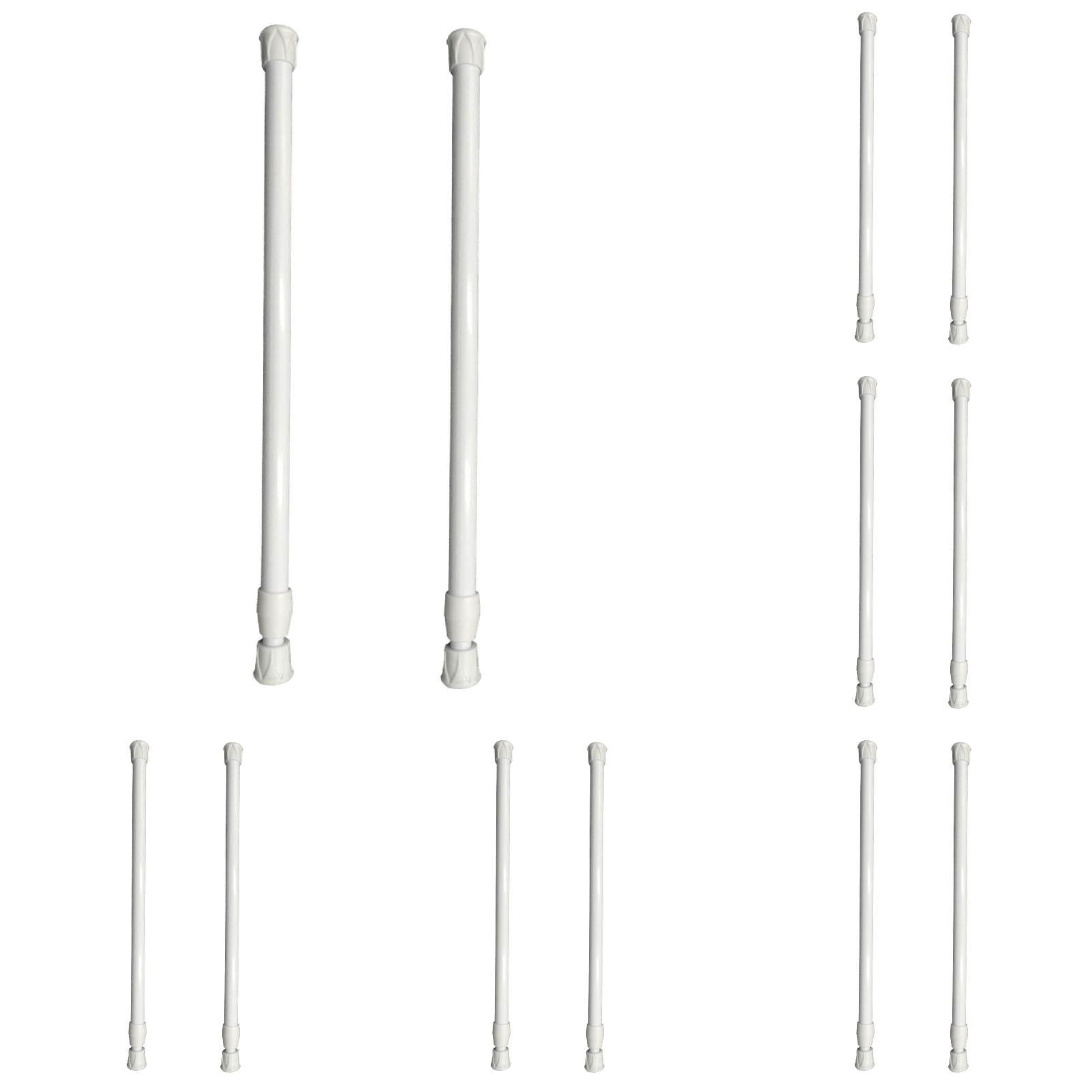 20 Pack Spring Tension Curtain Rod Adjustable Sliding Window Bars 15.7 ...