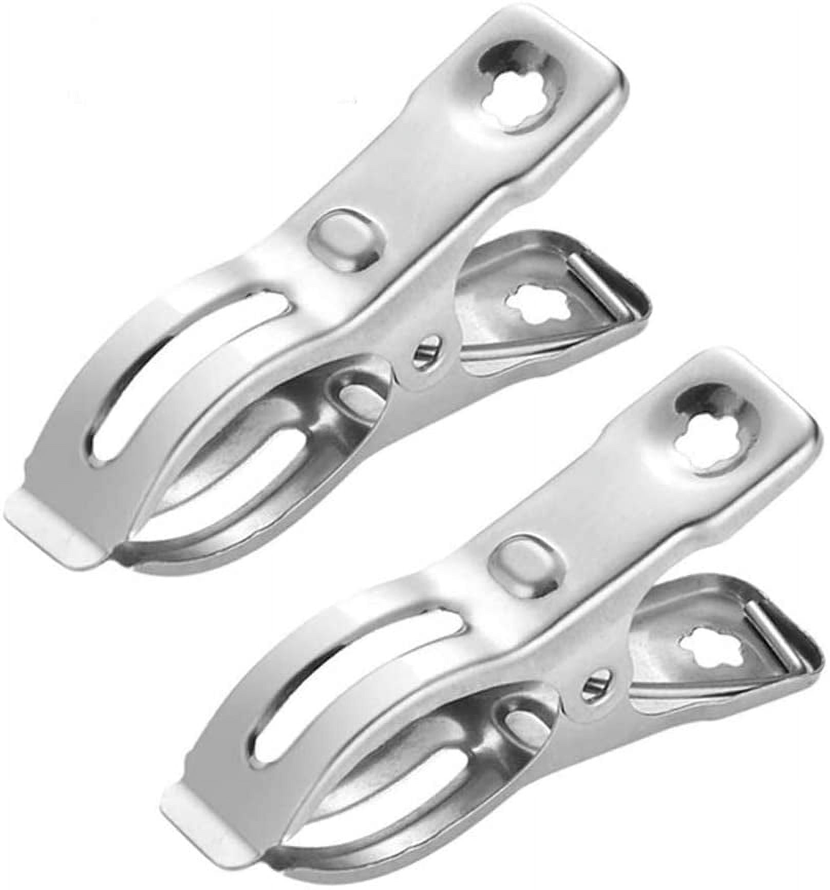 SNNROO 20 Pack Stainless Steel Clothes Pins, Utility Clips Hooks