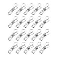 20 Pack Stainless Steel Clothes Pins Utility Clips Hooks Clothespin