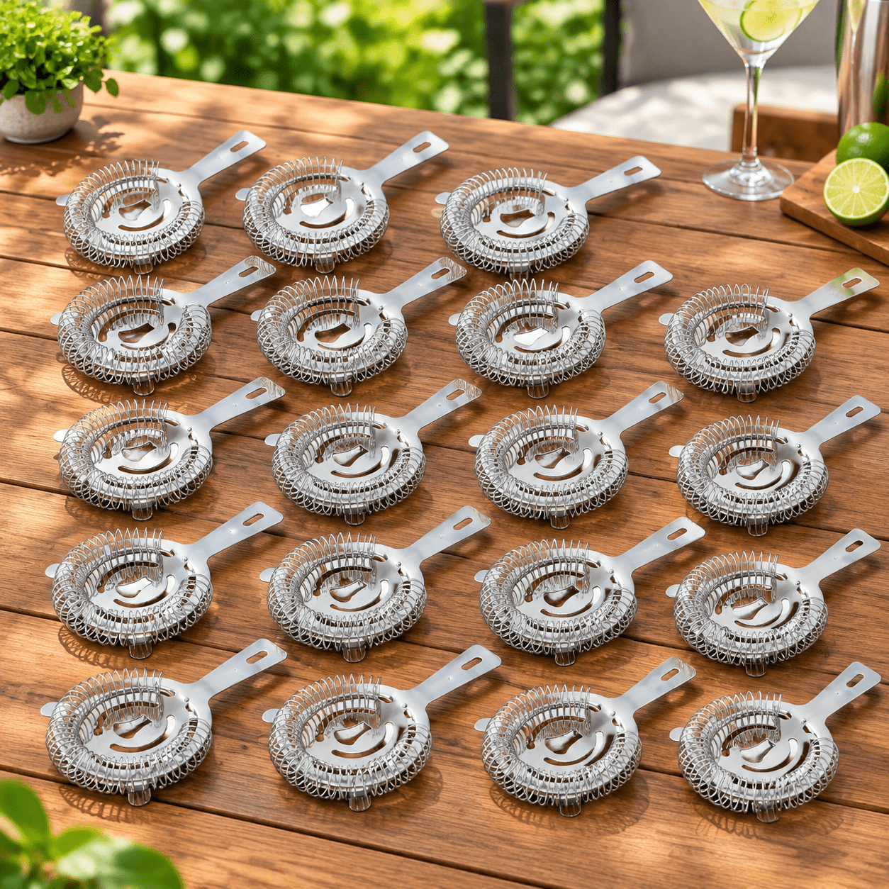 Stringers Bar 20 Pack Stainless Steel Cocktail Strainer for Drinks, Bar Strainers ...