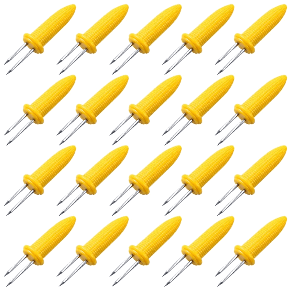 20 Pack Stainless Steel Corn Holders, Corn on The Cob Skewers with