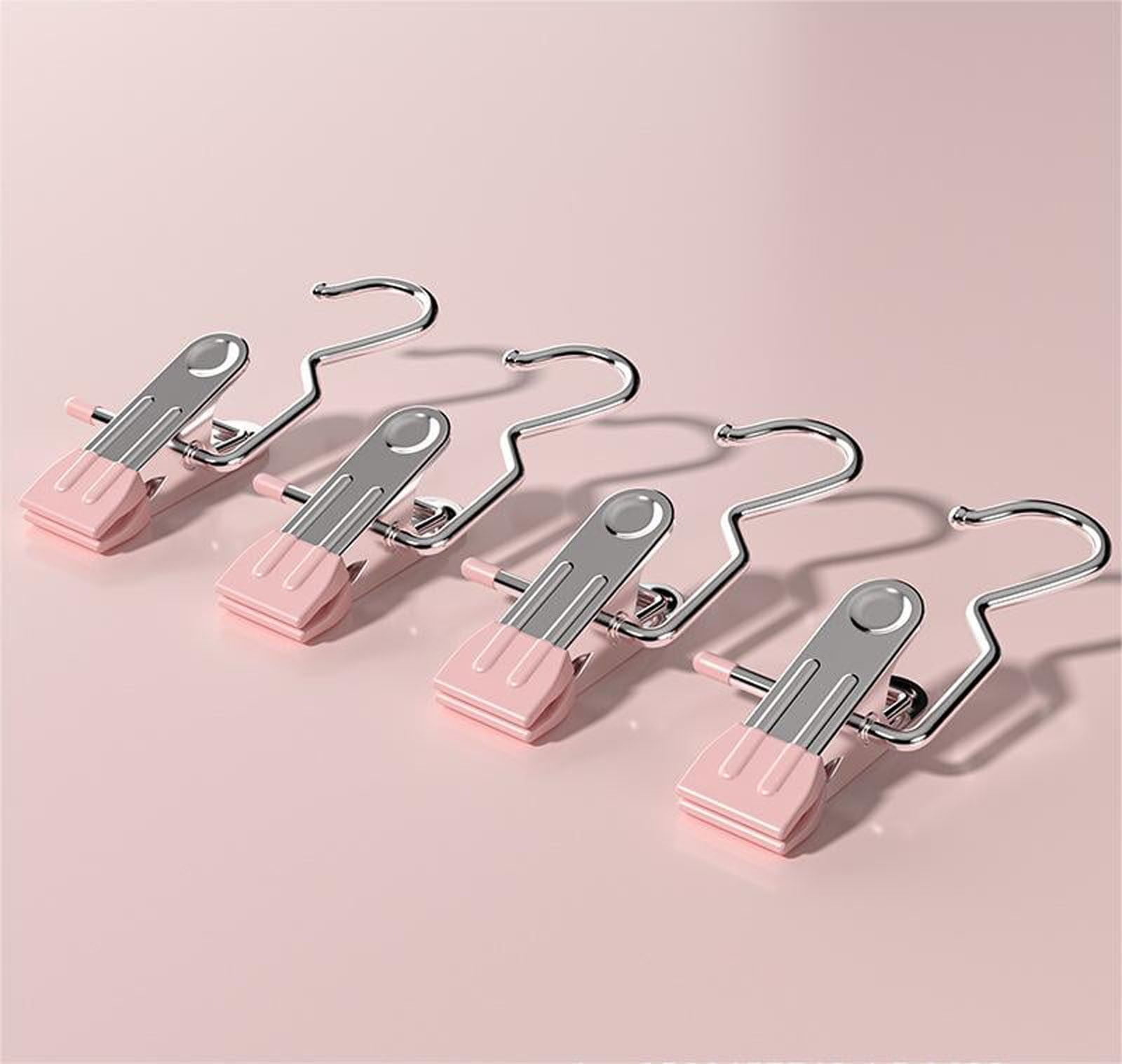 Wardrobe Clips 20-Pack Stainless Steel Heavy-Duty Hook Clips - Rust-Resistant Closet ...