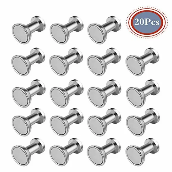 20 Pack Strong Magnetic Push Pins For Magnetic Calendar And Whiteboards