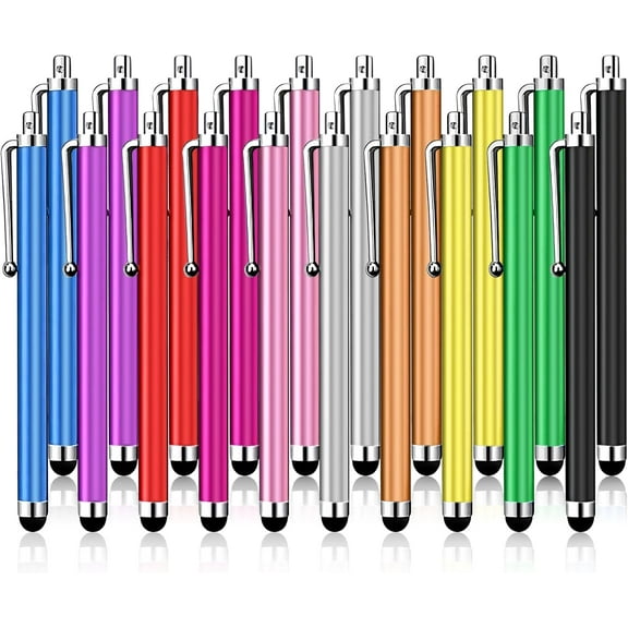20 Pack Stylus Pen,Stylus Pen for Touchscreen,Universal Stylus | High Precision Sensitivity for Everyday Writing/Drawing, Compatible with Touch Screens,10 Colors