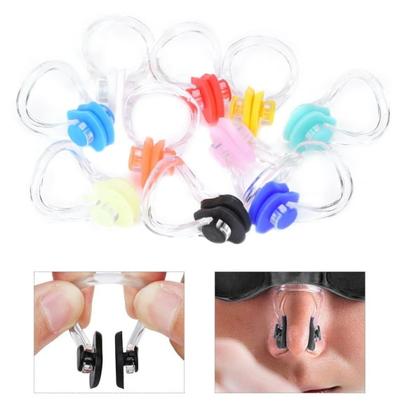 20 Pack Swimming Nose Clips Nose Plug Silicone Swim Nose Protector With Waterproof Gel For Kids Age 7+ And Adults Multi-color