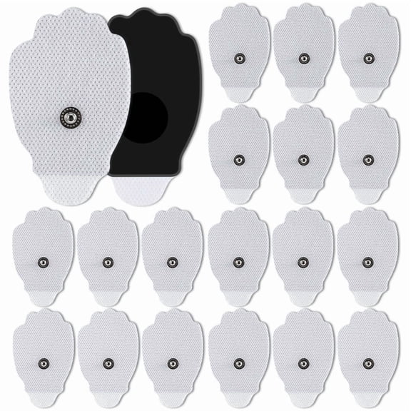 20-Pack TENS Unit Replacement Pads, 3" x 1.8" Self-Adhesive Electrode Pads with 3.5mm Snap, Reusable Long-Lasting TENS EMS Patches, Skin-Friendly Non-Irritating