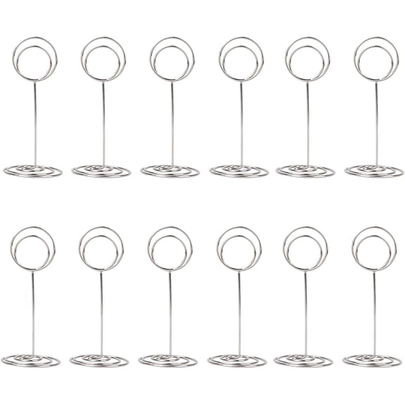 20 Pack Table Number Holders Place Card Holder Photo Picture Holder for Wedding, Birthday Party