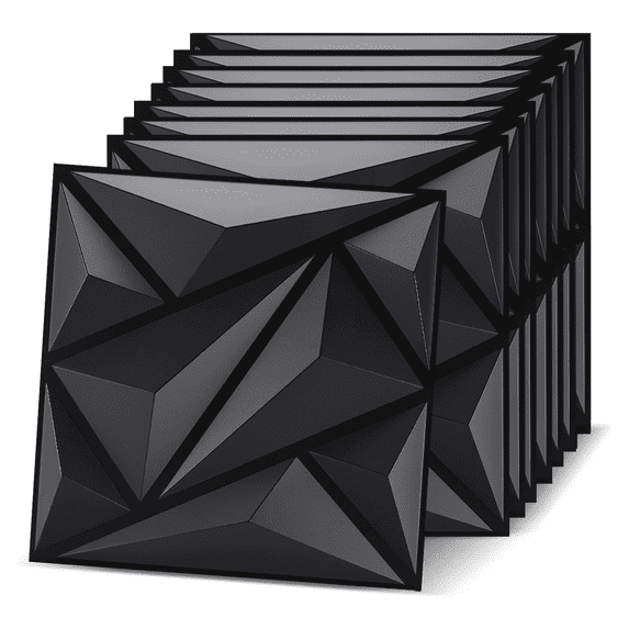 20 Pack Textured 3D Wall Panels for Interior Wall Decor, PVC Decorative ...