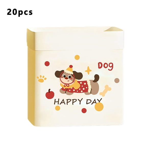 20-Pack Thickened Stand-Up Car Trash Bags With Adhesive Backing For Vehicle Office And Home