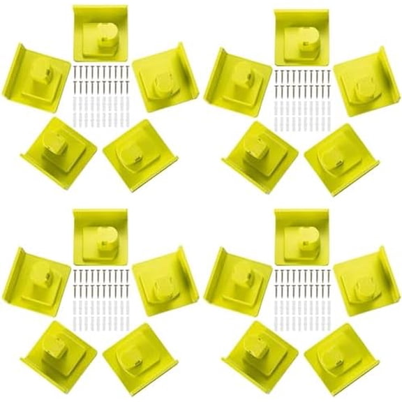 20 Pack Tool Holder Compatible with 18V Power Tool Wall Mount Portable Holder Mount Hanger Organizer with Screws Easy Installation for Workshop Garage