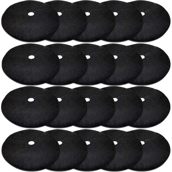 20 Pack Tree Mulch Ring, 10.6 Inch Non-Woven Tree Protector Mat, Reusable Weed Barrier Mat for Weed Control, Root Protection, Moisture Retention and Plant Protection