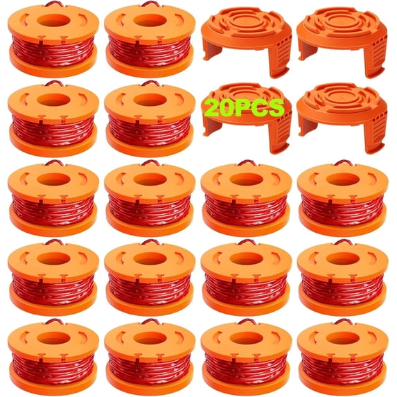 20-Pack Trimmer String Line for Worx WA0010, 0.065 inch 10ft Worx Weed ...