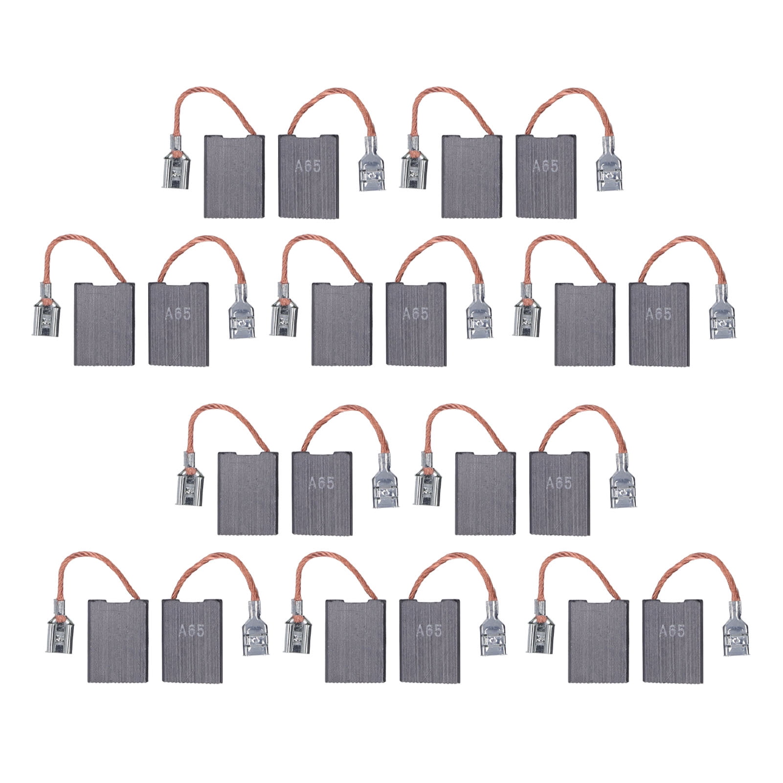 Dtacke 10-Pack Universal Motor Carbon Brushes | Size 4.7mm X 5mm X 8mm | For Angle Grinders & Power Tools