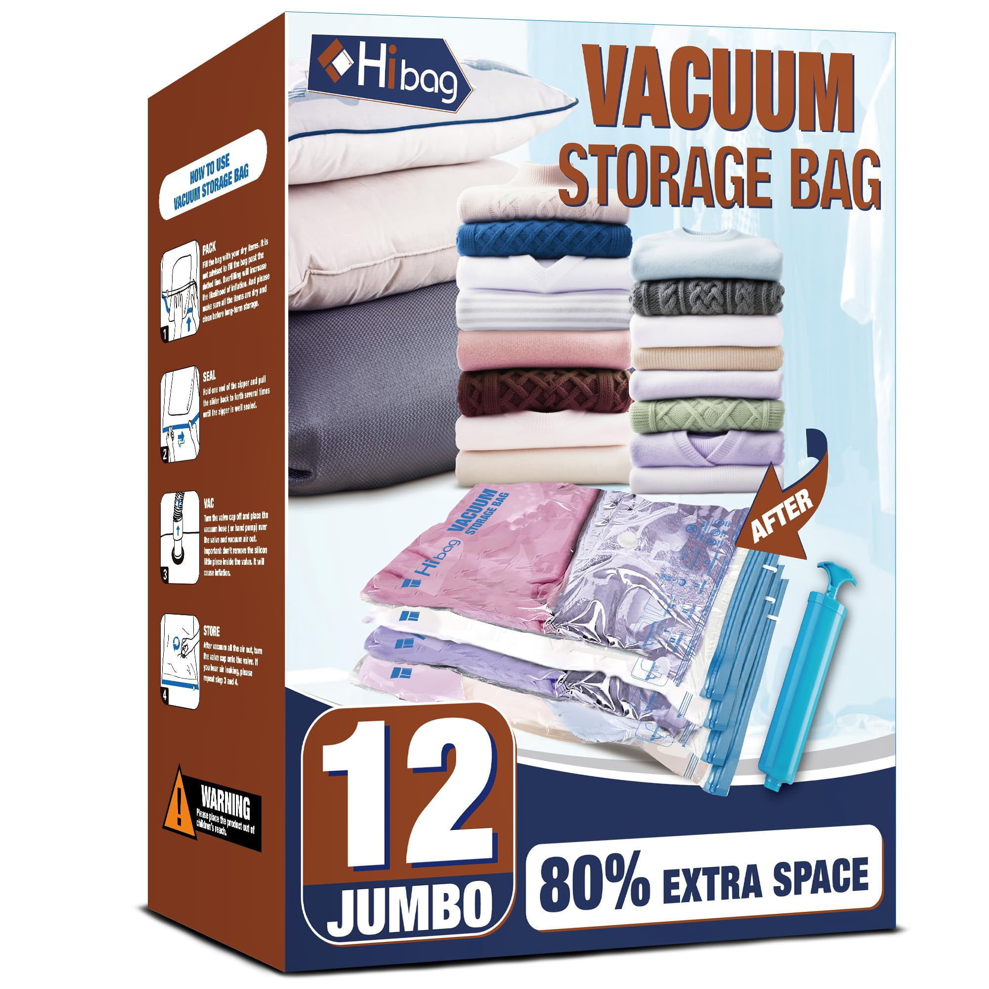 Vacuum Storage Bags in Closet Organizers - Walmart.com