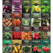Garden Vegetable Seeds 20 Pack - Full Sun, Annual