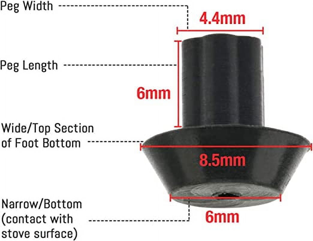 20Pack of Viking Range Compatible Grate Rubber Feet Bumpers Heat