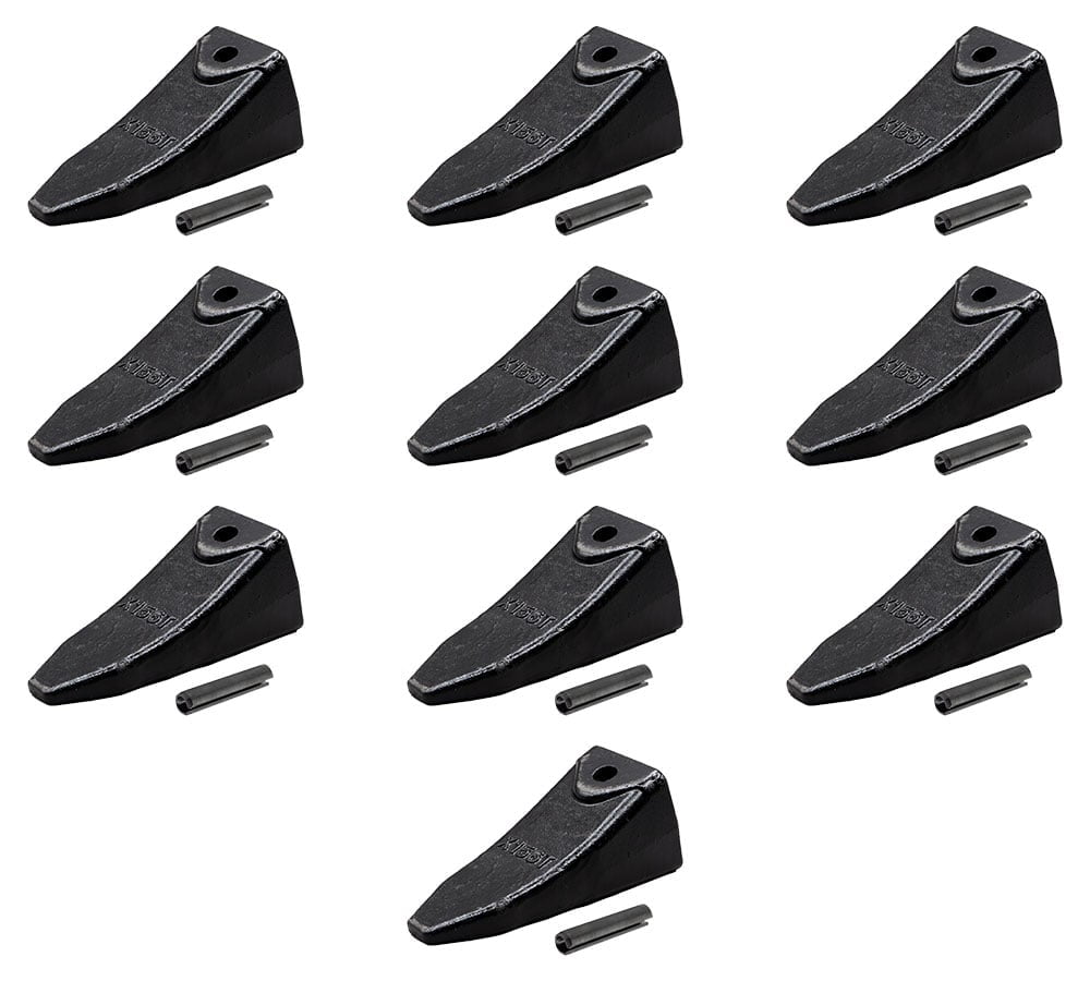10 Pack Viking’s Hensley-Style X156WT-CT Twin Tiger Bucket Tooth w ...