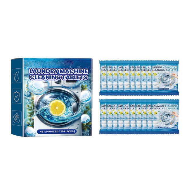 20 Pack Washing Machine Cleaner Deep Cleaning Formula Tablets For Front