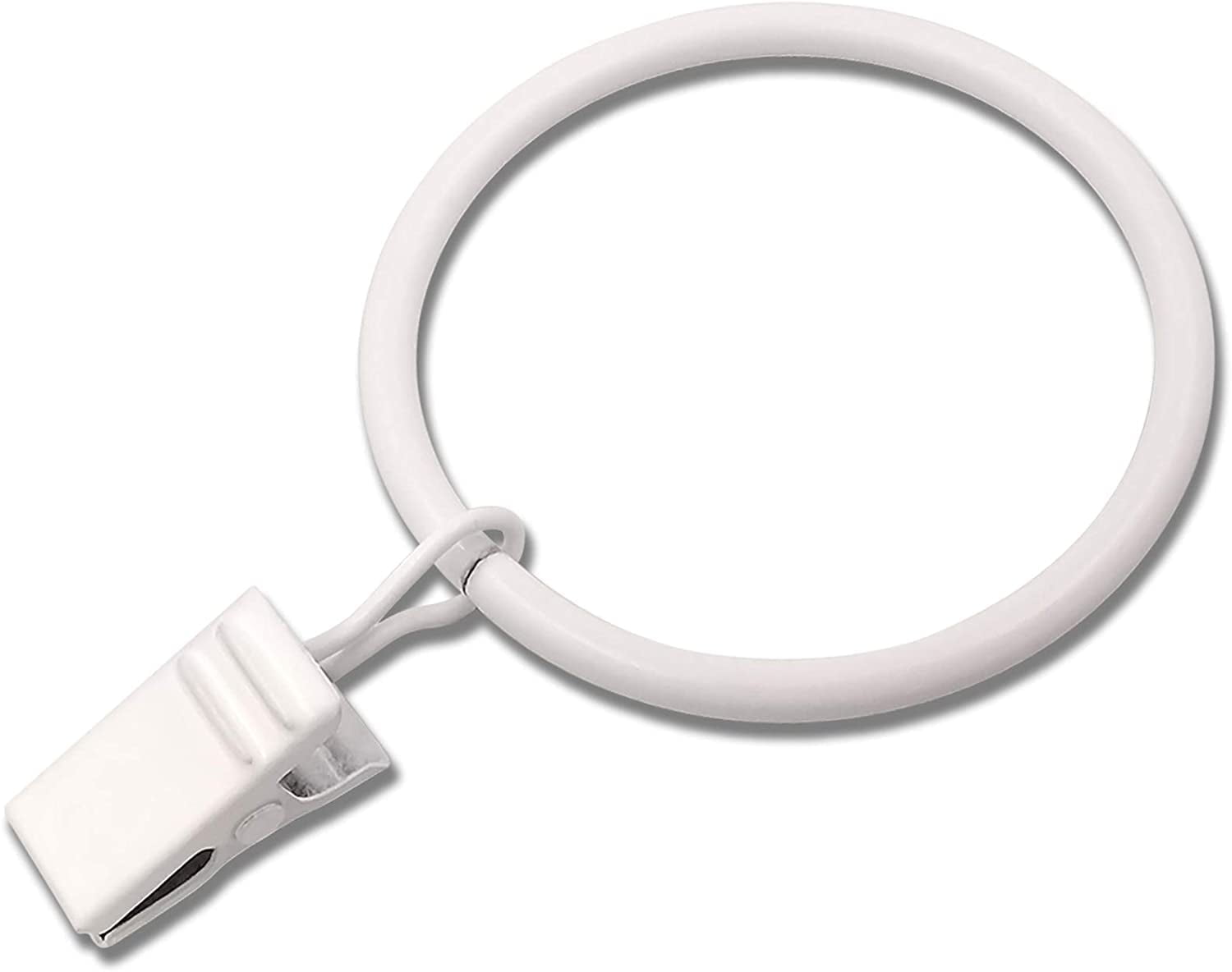 Aazon.co: 40 Pack Etal Curtain Rings With Clips, Curtain Hooks