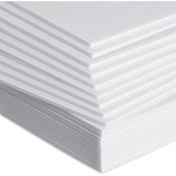 20 Pack White Foam Board for Projects 12"x16.5" Core 1/5" Thick Polystyrene Sheet Backing Poster Sheets Art Crafts, School, Presentation, Wedding