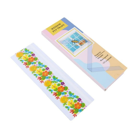 20 Pack Window Sticky Trap Insect Catcher Transparent Adhesive Fly Trap Board for Indoor Outdoor Flying Insect Control