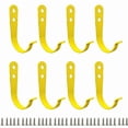 thumbnail image 1 of 20-Pack Wrought Iron Wall Hook Single Prong Decorative,Sturdy Metal Hanger with Screws,Rustic Style for Coat Hat Towel and Entryway Organization Yellow, 1 of 6