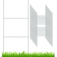 thumbnail image 1 of 20 Pack Yard Sign Stakes Metal, 18'' x 7'' H Frame Wire Stakes for Yard Signs for Corrugated Plastic Signs Halloween Yard Sign Holder, 1 of 4