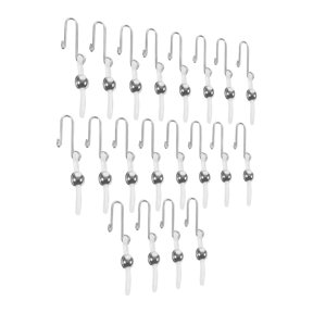 20 Pack Zipper Stopper Clips for Jeans Pants Button Holder Helper with Plastic and Metal Fastener White