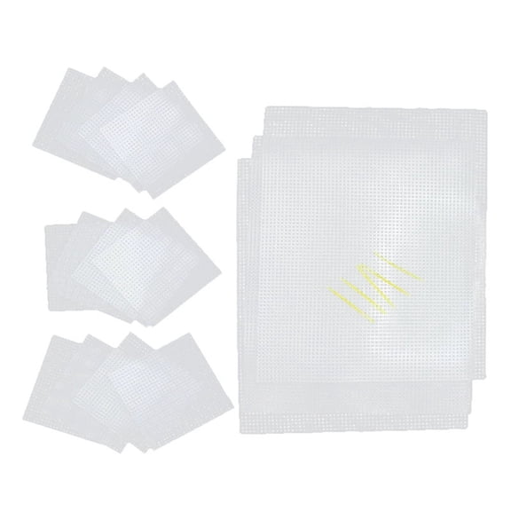 20 Pack for Needlepoint Craft, Shape-Rectangle Perfect for Cross Stitch Decorations, DIY &